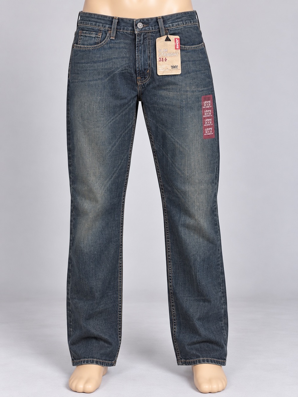Levi’s 514 Slim Straight Jeans Men’s 34x32 Dark Wash NWT Original Tags